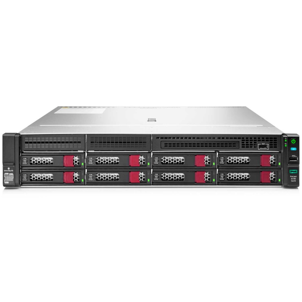 Сервер HPE Proliant DL180 Gen10, 1(up2)x 3204 Xeon-B 6C 1.9GHz, 16GB-R DDR4, S100i/ZM (RAID 0,1,5,10) noHDD (8 LFF 3.5