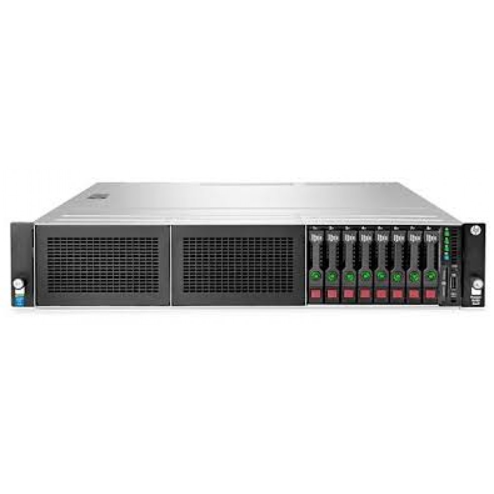 Сервер HPE Proliant DL180 Gen9, 1(up2)x E5-2620v3 6C 2.4 GHz, DDR4-2133 2x8GB-R, H240/ZM (RAID 1+0/5/5+0) 2x300GB SAS 10K (8/16 SFF 2.5'' HP) 1x900W (up2), 2x1Gb/s,DVDRW,iLO4.2,Rack2U,3-1-1,Rails inc.