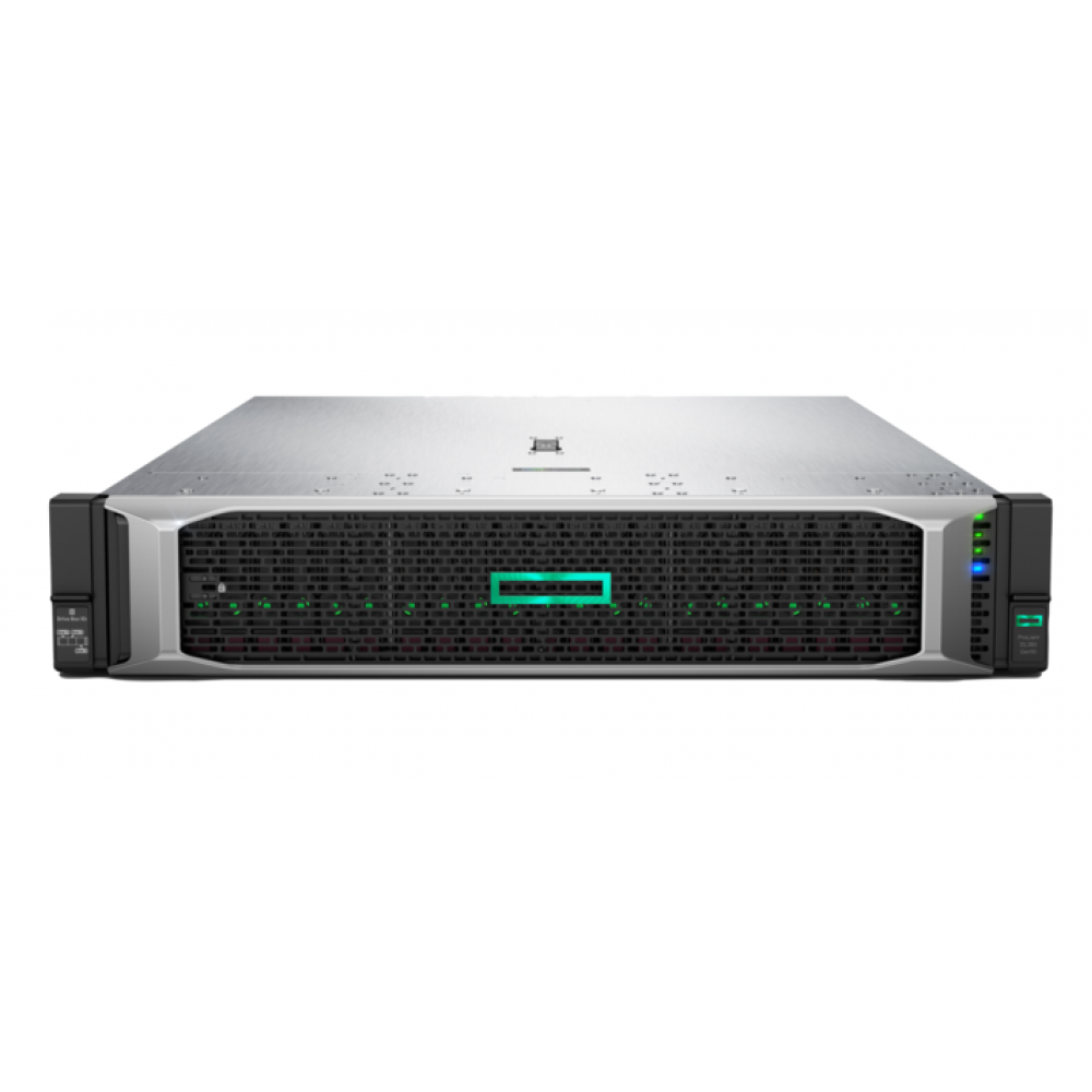 Сервер HPE DL380 Gen10, 1x 5220 Xeon-G 18C 2.2GHz, 1x32GB-R DDR4, P408i-a/2GB (RAID 1+0/5/5+0/6/6+0/1+0 ADM) noHDD (8/24+6 SFF 2.5
