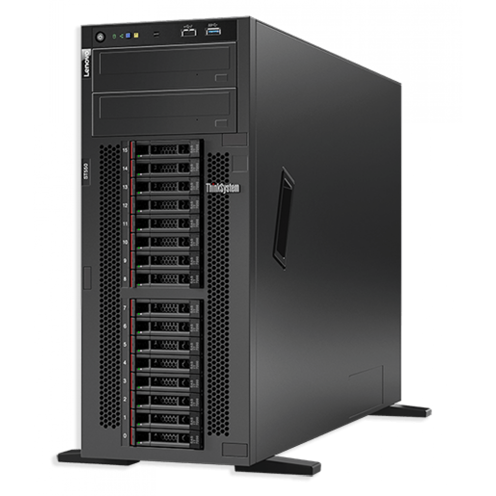 Сервер 7X10A017EA Lenovo ThinkSystem ST550, Xeon 4110,16GB, (SFF 8/16), SR 930-8i, DVD, 2xGbE, 1x750W ,267