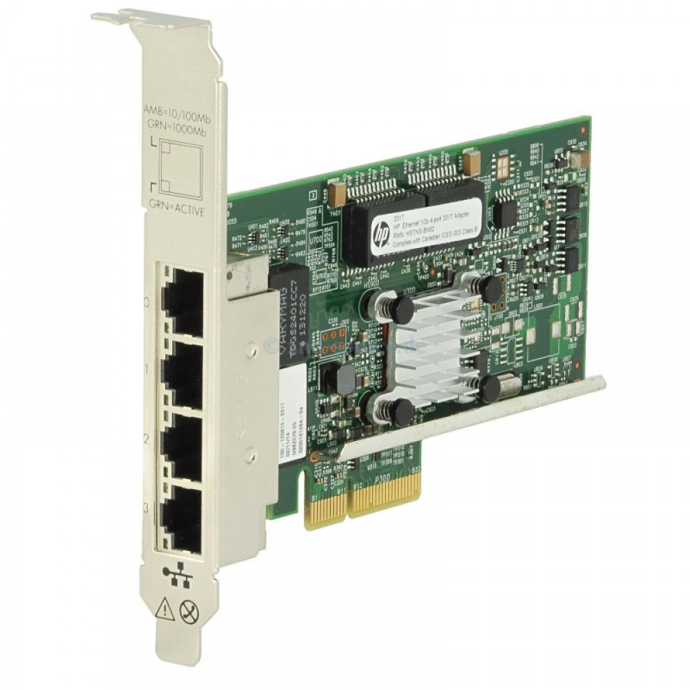 Сетевая карта 593722-B21, 436431-001 HP NC365T 4-port Ethernet Server Adapter,654